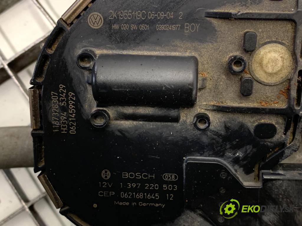 VW TOURAN nadwozie wielkoprzestrzenne (MPV) 2006 77 kW 1.9 TDI 1896 Mechanizmus stieračov predný 2K1955023G (Motorček stieračov predný)