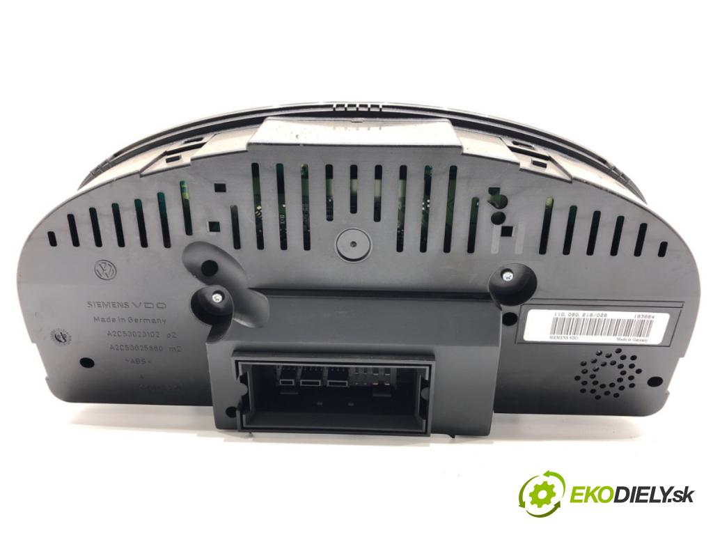 VW TOURAN nadwozie wielkoprzestrzenne (MPV) 2006 77 kW 1.9 TDI 1896 Prístrojovka 1T0920872F (Prístrojová doska)