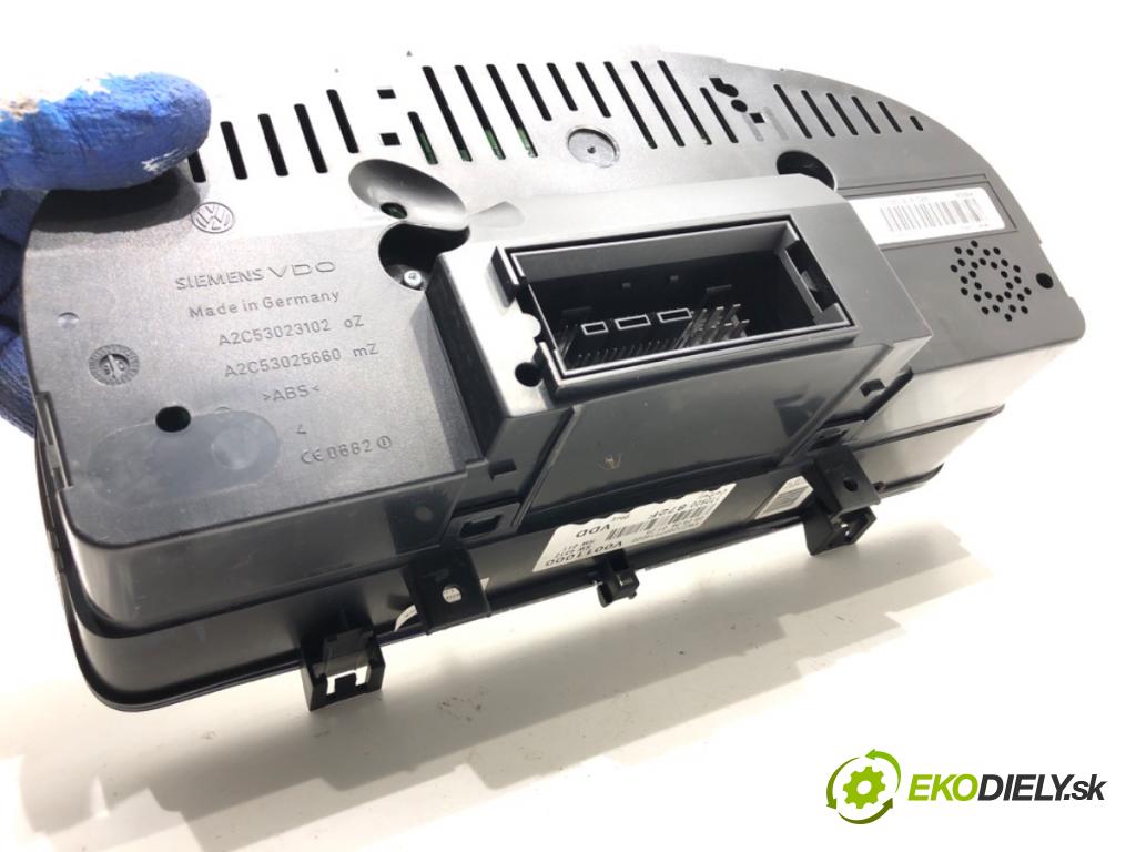 VW TOURAN nadwozie wielkoprzestrzenne (MPV) 2006 77 kW 1.9 TDI 1896 Prístrojovka 1T0920872F (Prístrojová doska)