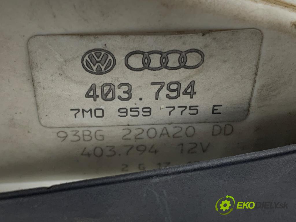 FORD GALAXY MK1 nadwozie wielkoprzestrzenne (MPV) 2004 96 kW 1.9 TDI 1896 zámok Dvere pravy predný 93BG220A20DD 7M0959775E