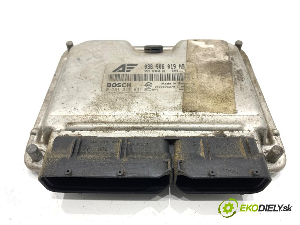 FORD GALAXY MK1 nadwozie wielkoprzestrzenne (MPV) 2004 96 kW 1.9 TDI 1896 riadiaca jednotka Motor 038906019NB 0281001821 (Riadiaca jednotka)