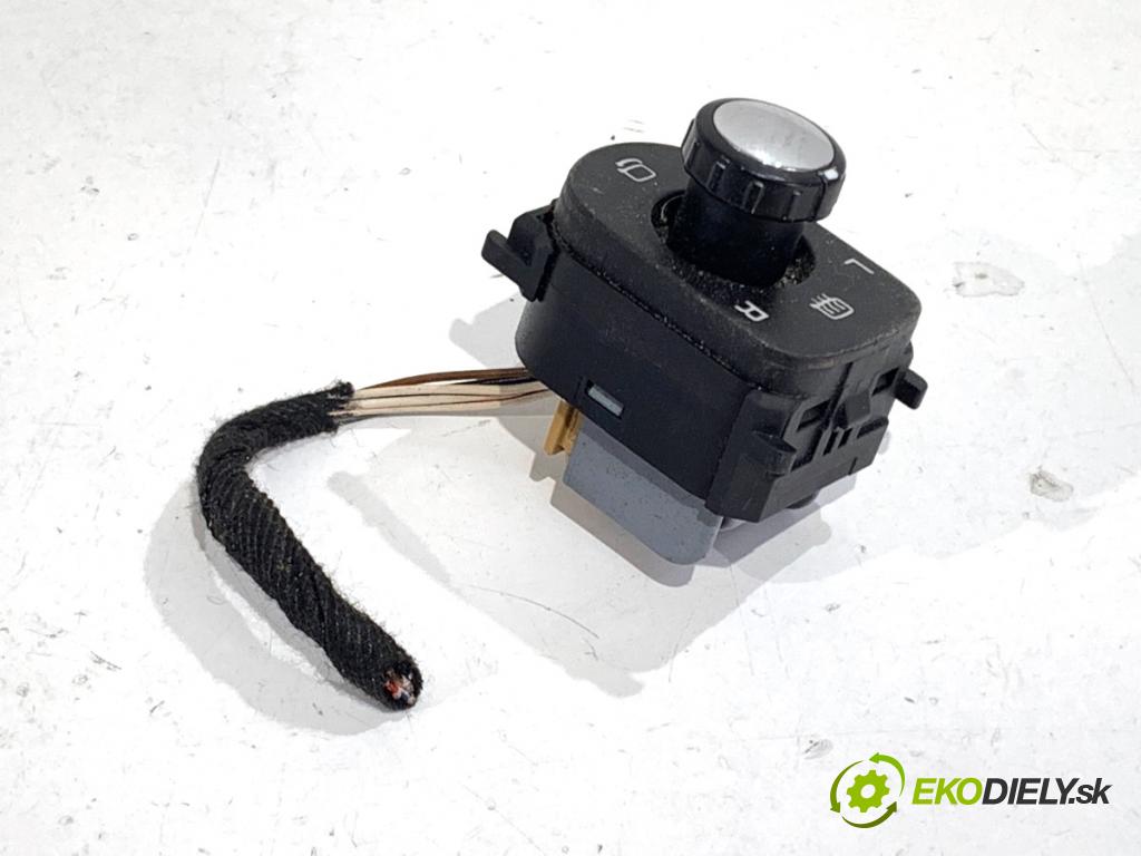 VW TOUAREG SUV 2006 206 kW 3.6 V6 FSI 3597 Prepínač nastavenia spätných zrkadiel 7L6959565J (Prepínacie páčky pod volantom)