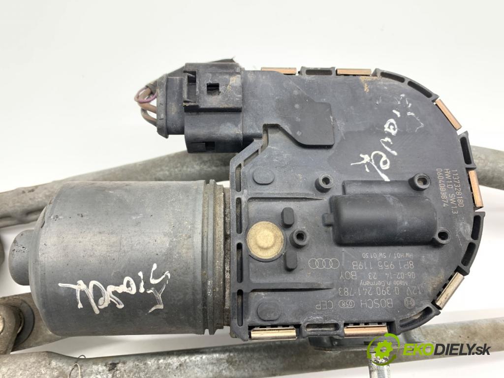 AUDI A3 8P liftback 2005 77 kW 1.9 TDI 1896 Mechanizmus stieračov predný 8P1955119B 8P1955023J (Motorček stieračov predný)