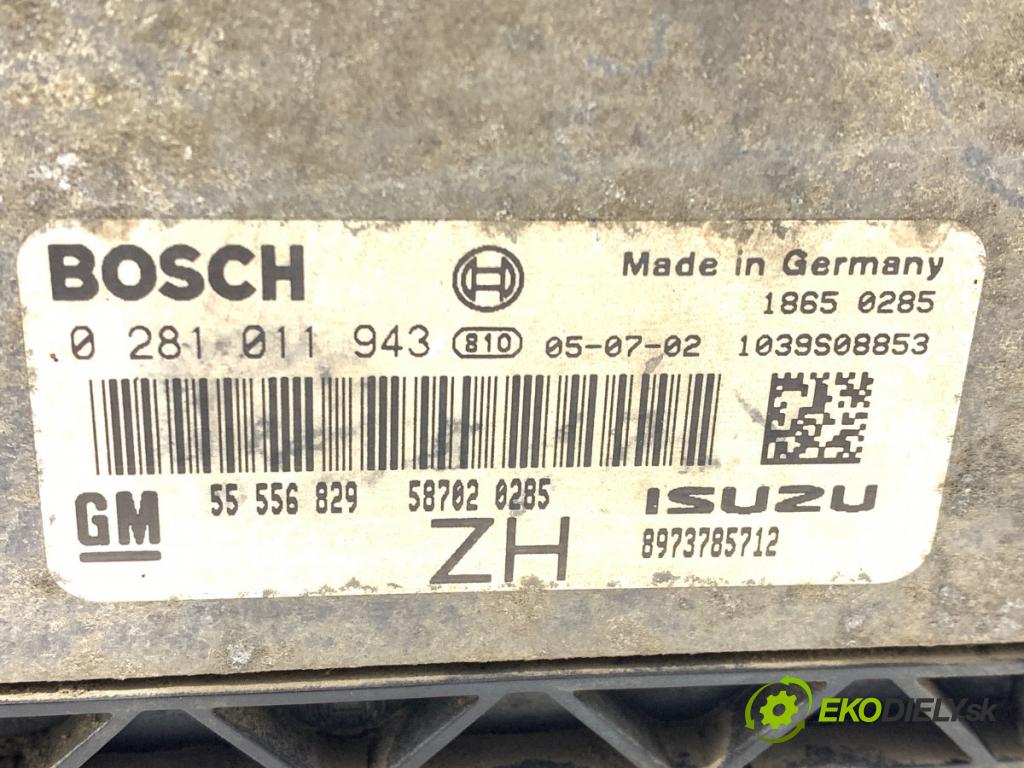 OPEL ASTRA H liftback 2005 74 kW 1.7 CDTI (L48) 1686 riadiaca jednotka Motor 55556829 (Riadiaca jednotka)