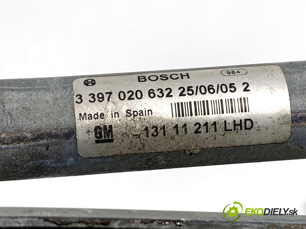 OPEL ASTRA H liftback 2005 74 kW 1.7 CDTI (L48) 1686 Mechanizmus stieračov predný 13111211 (Motorček stieračov predný)