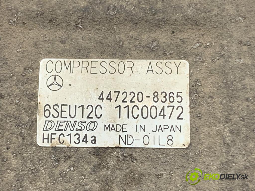 MERCEDES-BENZ W168 liftback 2002 60 kW A 140 (168.031, 168.131) 1397 Kompresor klimatizácie 447220-8365 (Kompresor klimatizácie)