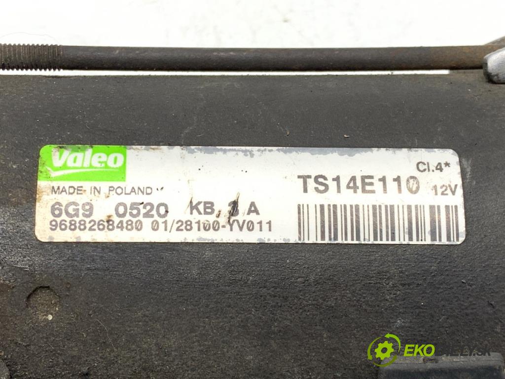 CITROEN C2 liftback 2009 50 kW 1.4 HDi 1398 startér 9688268480 (Startér)