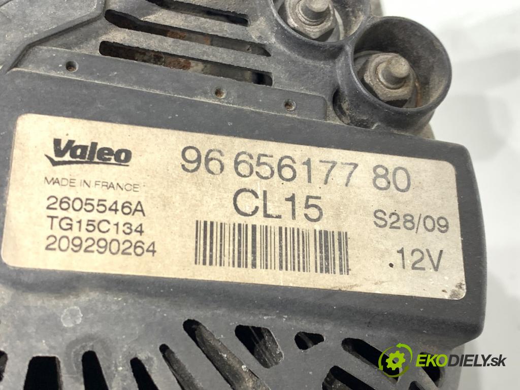 CITROEN C2 liftback 2009 50 kW 1.4 HDi 1398 Alternátor 9665617780 (Alternátor)