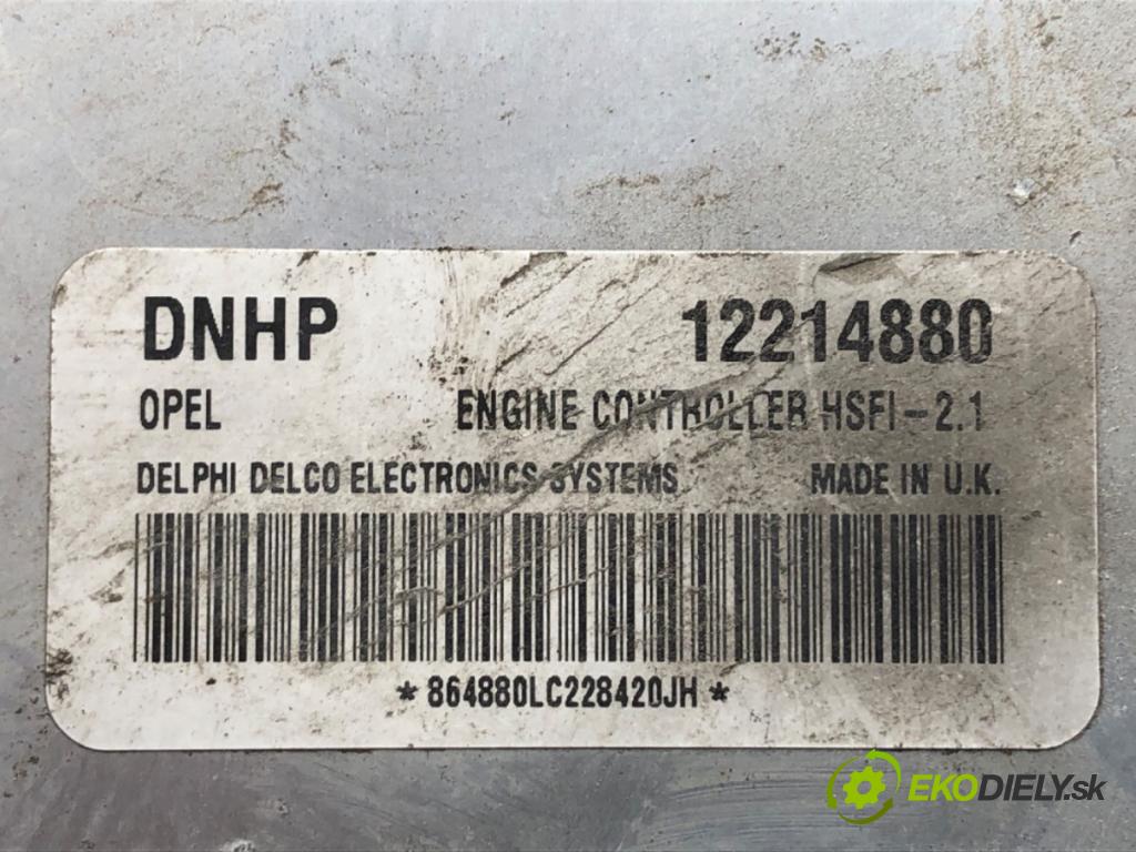 OPEL ZAFIRA A nadwozie wielkoprzestrzenne (MPV) 2003 74 kW 1.6 16V (F75) 1598 riadiaca jednotka Motor 12214880 (Riadiaca jednotka)