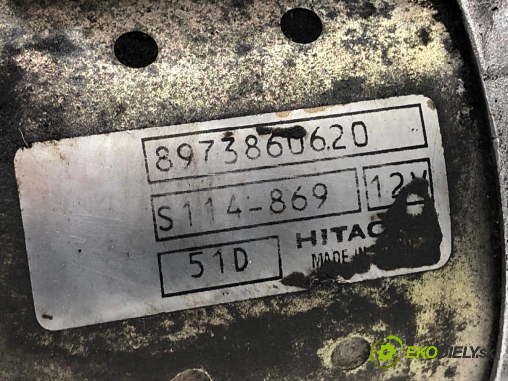 OPEL ASTRA H liftback 2005 59 kW 1.7 CDTI (L48) 1686 startér 8973860620 (Startér)