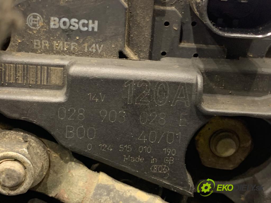 VW SHARAN nadwozie wielkoprzestrzenne (MPV) 2002 85 kW 1.9 TDI 1896 Alternátor 028903028E (Alternátor)