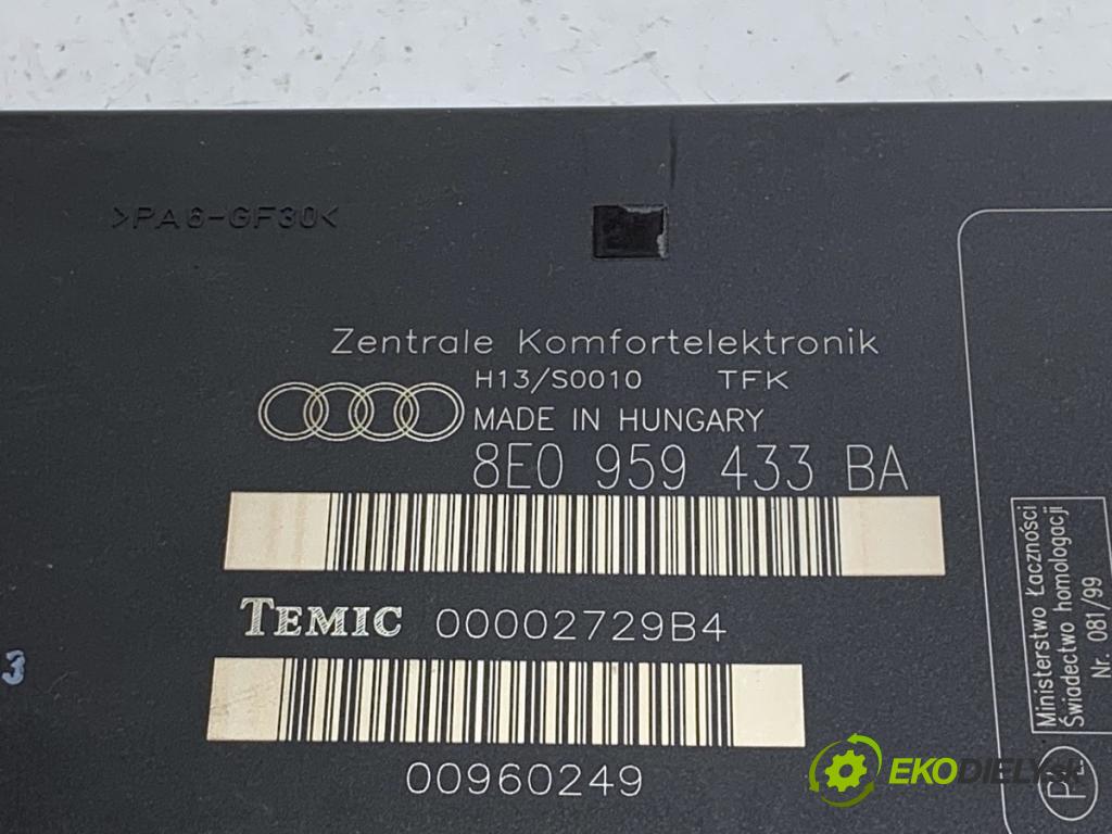 AUDI A4 B6 sedan 2003 132 kW 2.5 TDI quattro 2496 Modul komfortu 8E0959433BA (Modul komfortu)