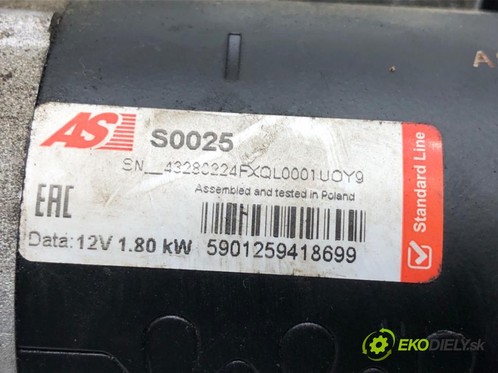 SEAT TOLEDO II sedan 2001 81 kW 1.9 TDI 1896 startér  (Startér)