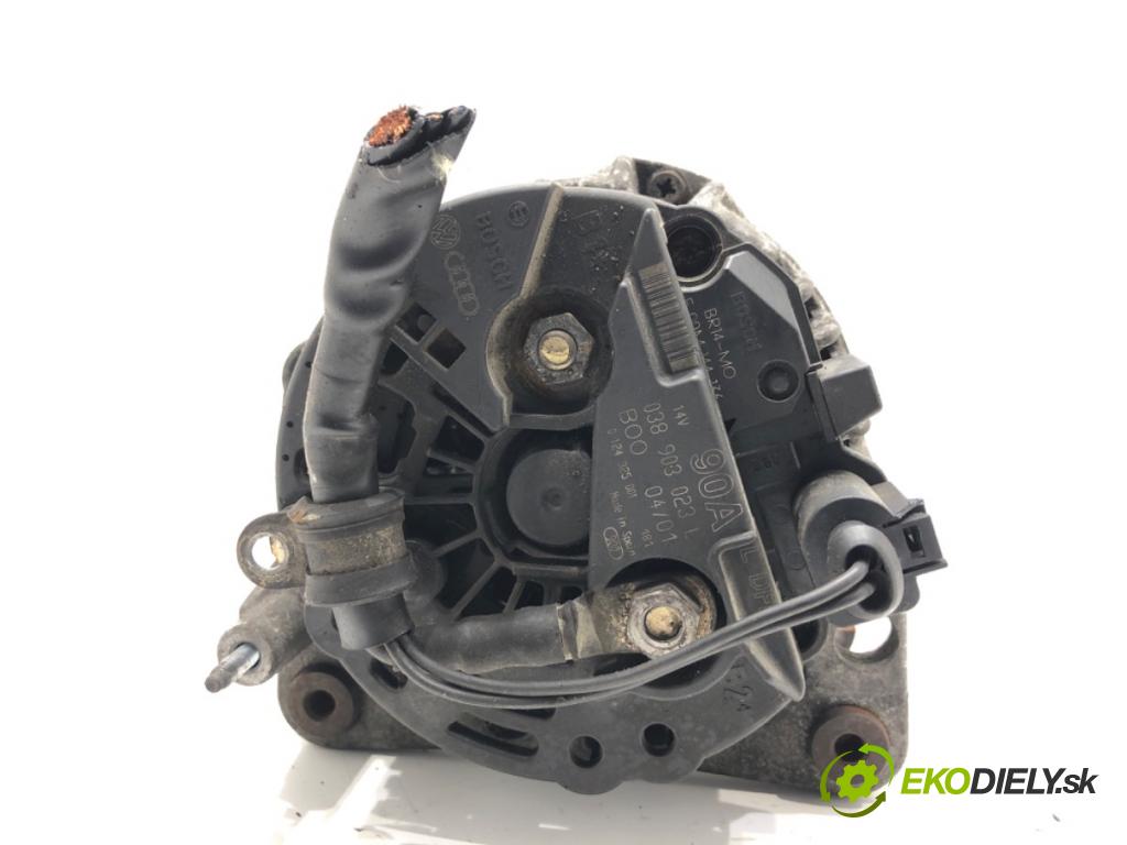 SEAT TOLEDO II sedan 2001 81 kW 1.9 TDI 1896 Alternátor 038903023L (Alternátor)