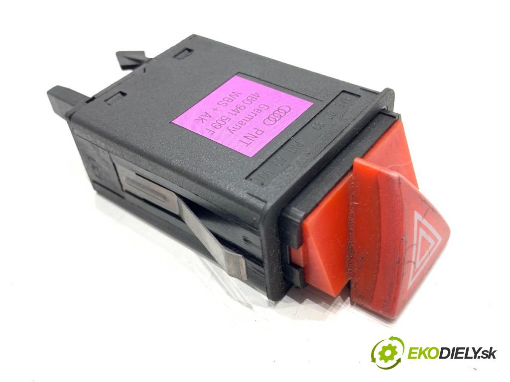 AUDI A6 C5 sedan 1997 110 kW 1.8 T 1781 Spínač svetiel výstražných (núdzových) 4B0941509F (Prepínacie páčky pod volantom)