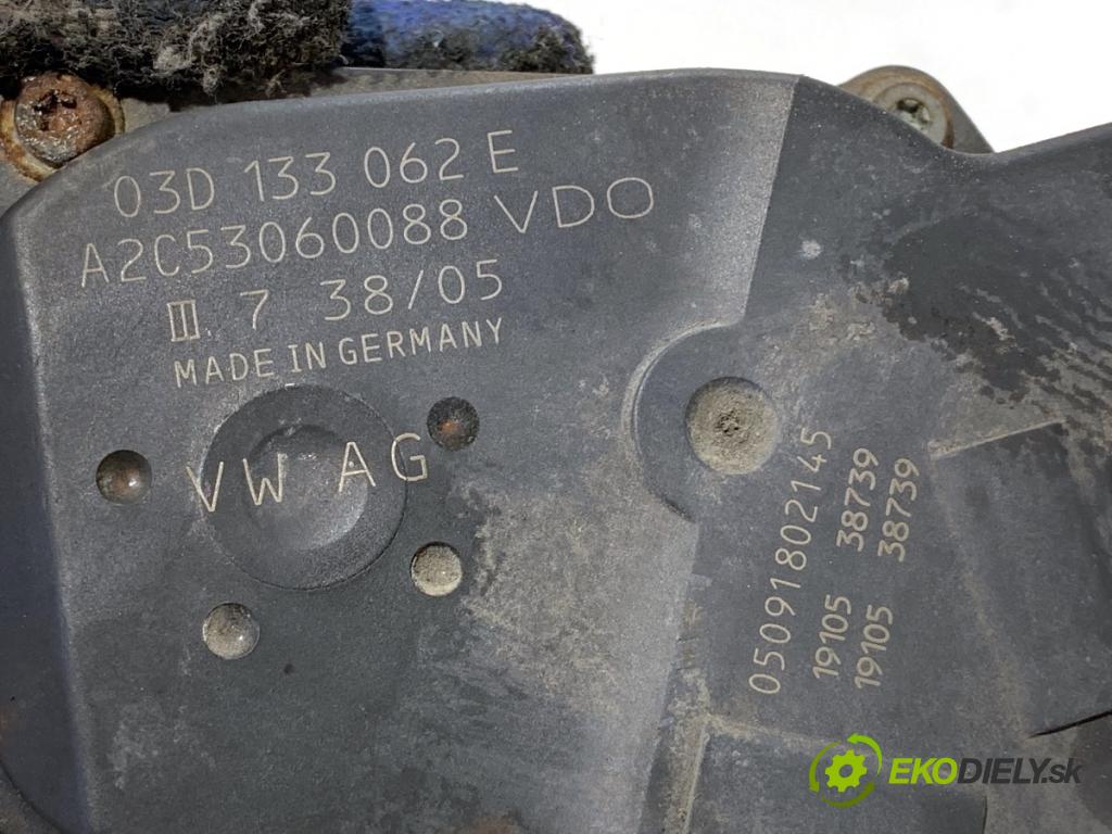 VW FOX liftback 2006 40 kW 1.2 1198 Škrtiaca klapka 03D133062E (Škrtiaca klapka)