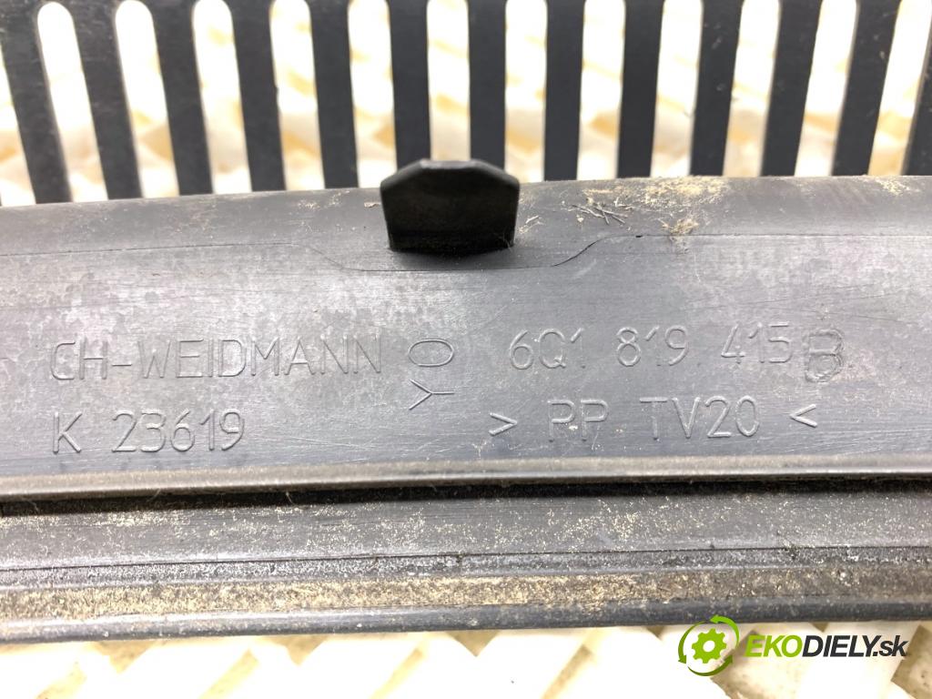 VW POLO IV 9N liftback 2005 47 kW 1.2 12V 1198 Torpédo, plast pod čelné okno 6Q1819415B (Torpédo (plast pod čelným sklom))