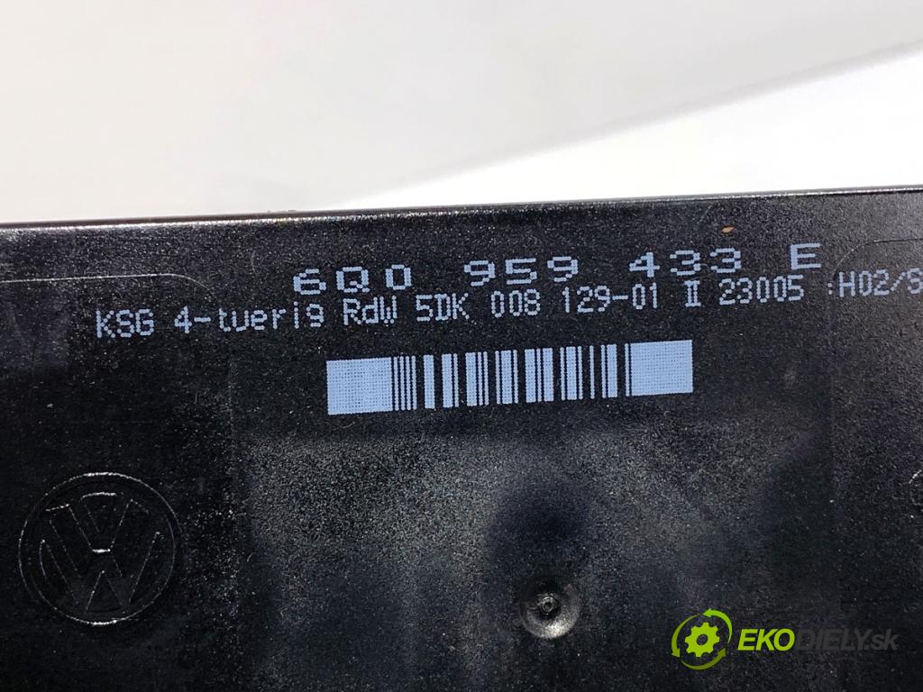VW POLO IV 9N liftback 2005 47 kW 1.2 12V 1198 Modul komfortu 6Q0959433E (Modul komfortu)