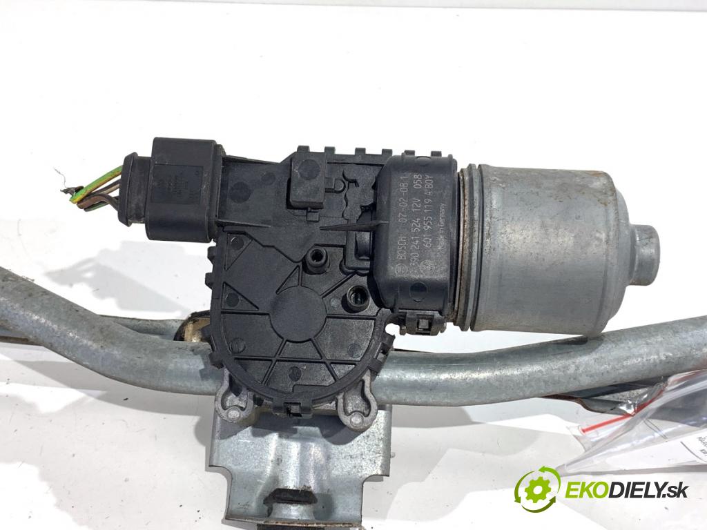 VW POLO IV 9N liftback 2005 47 kW 1.2 12V 1198 Mechanizmus stieračov predný 6Q1955119A (Motorček stieračov predný)