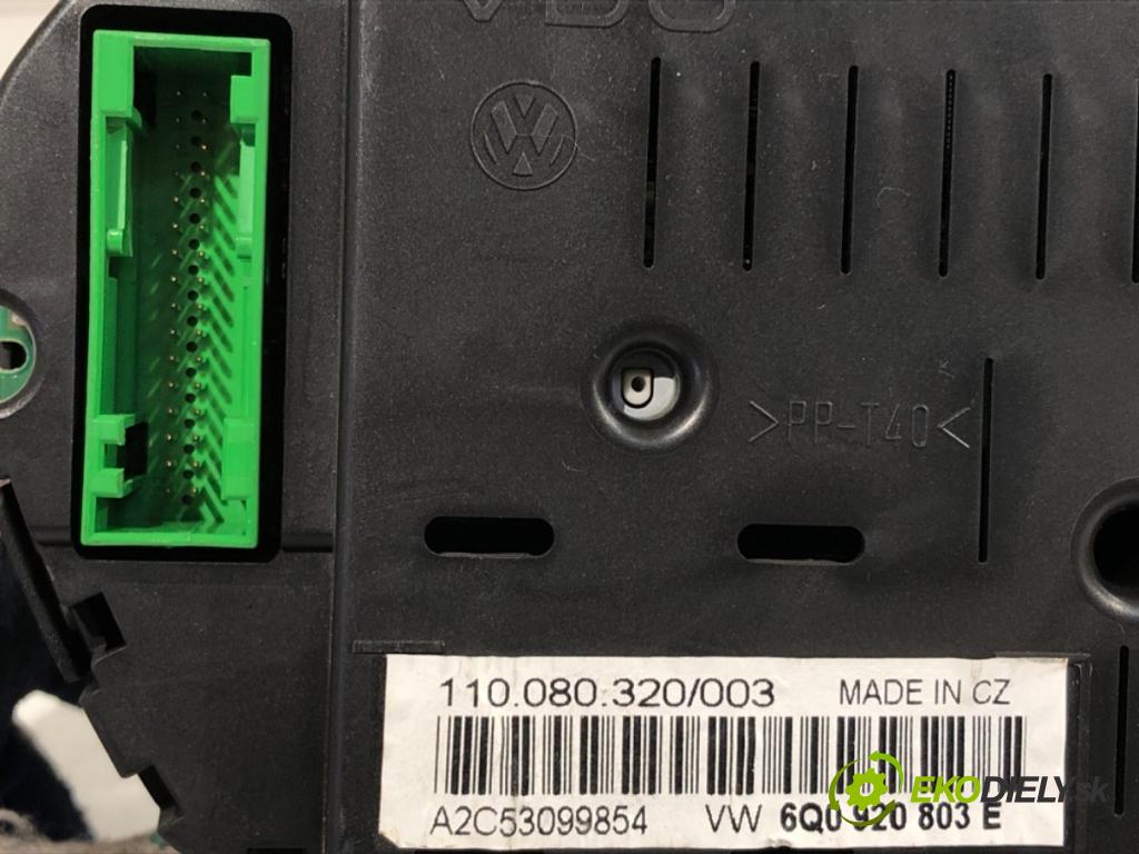 VW POLO IV 9N liftback 2005 47 kW 1.2 12V 1198 Prístrojovka 6Q0920803E (Prístrojová doska)