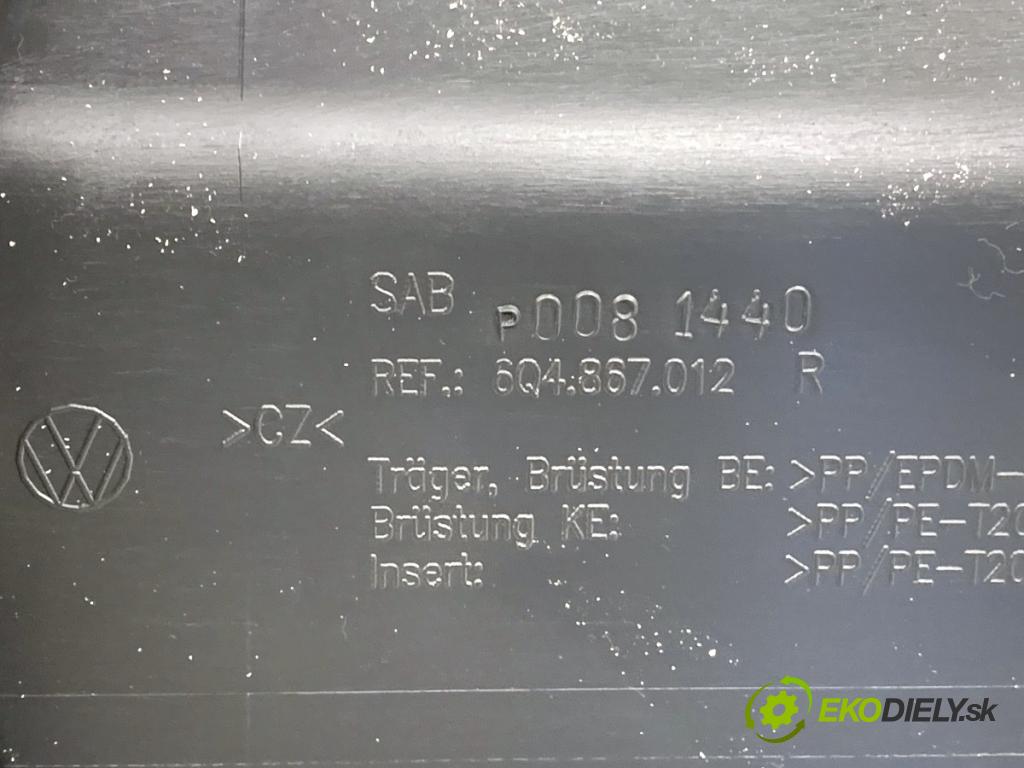 VW POLO IV 9N liftback 2005 47 kW 1.2 12V 1198 čalúnenie Dvere pravy predný