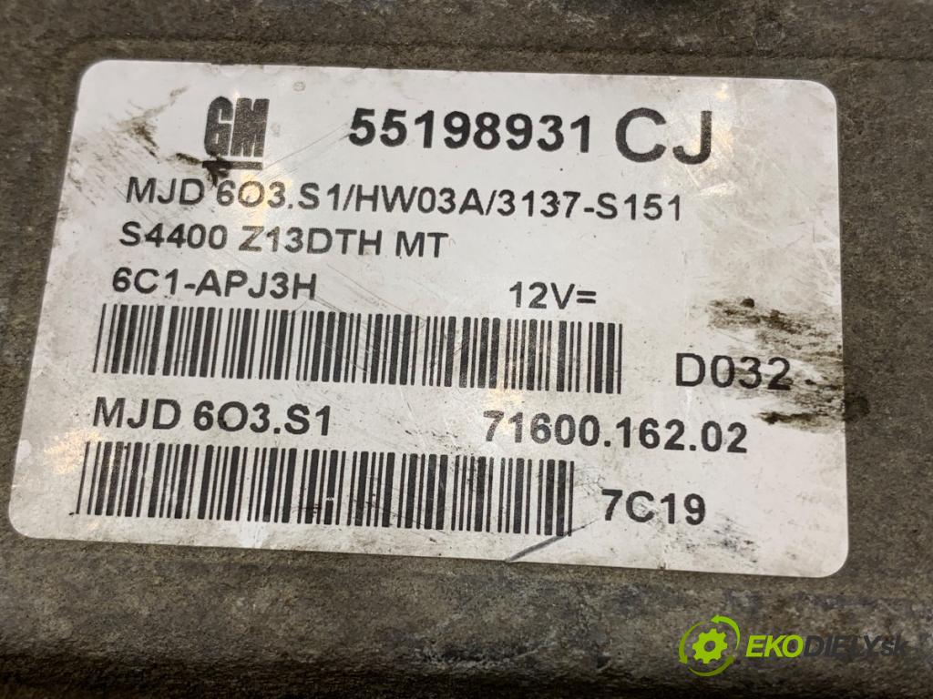 OPEL CORSA D liftback 2007 66 kW 1.4 (L08, L68) 1364 riadiaca jednotka Motor 55198931CJ (Riadiaca jednotka)