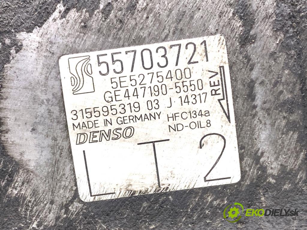 OPEL CORSA D liftback 2007 66 kW 1.4 (L08, L68) 1364 kompresor klimatizace 55703721 (Kompresor klimatizace)