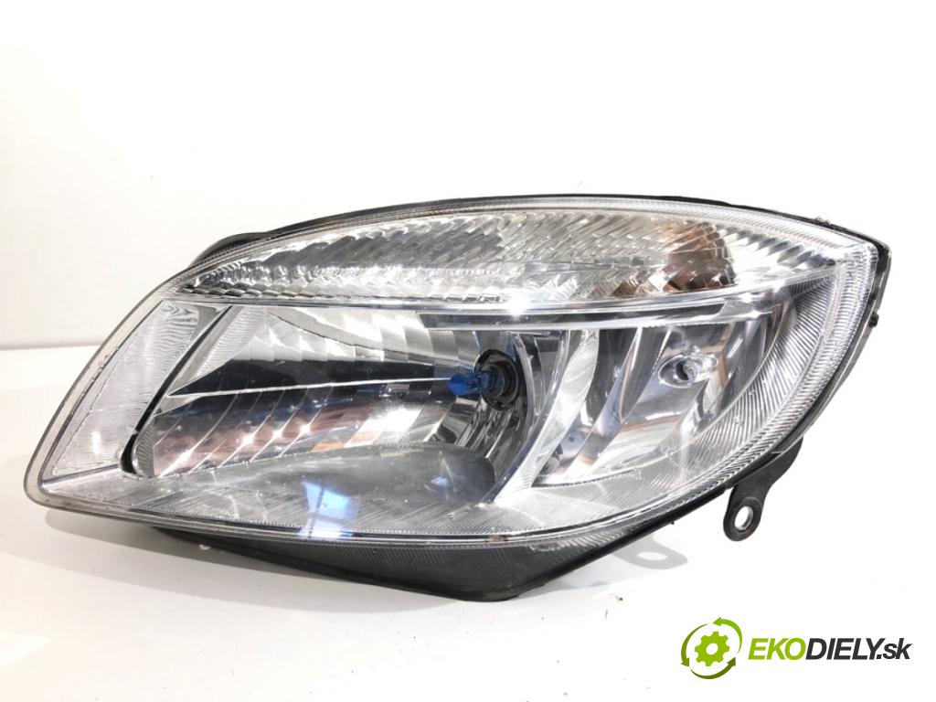 SKODA ROOMSTER nadwozie zamknięte / kombi 2007 59 kW 1.4 TDI 1422 Svetlomet ľavy predný 