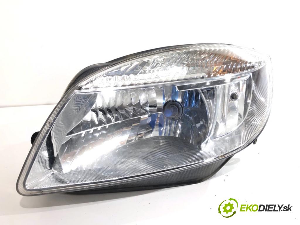 SKODA ROOMSTER nadwozie zamknięte / kombi 2007 59 kW 1.4 TDI 1422 Svetlomet ľavy predný