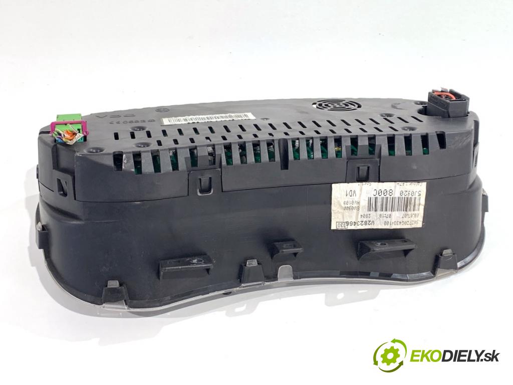 SKODA ROOMSTER nadwozie zamknięte / kombi 2007 59 kW 1.4 TDI 1422 Prístrojovka 5J0920800C (Prístrojová doska)