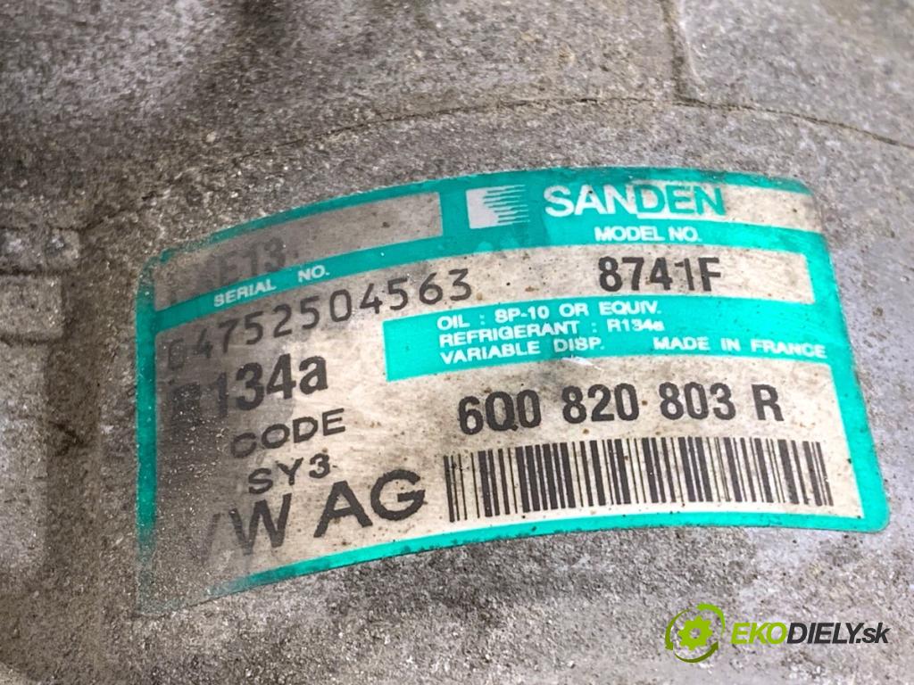 SEAT CORDOBA II sedan 2005 55 kW 1.4 16V 1390 kompresor klimatizace 6Q0820803R (Kompresor klimatizace)