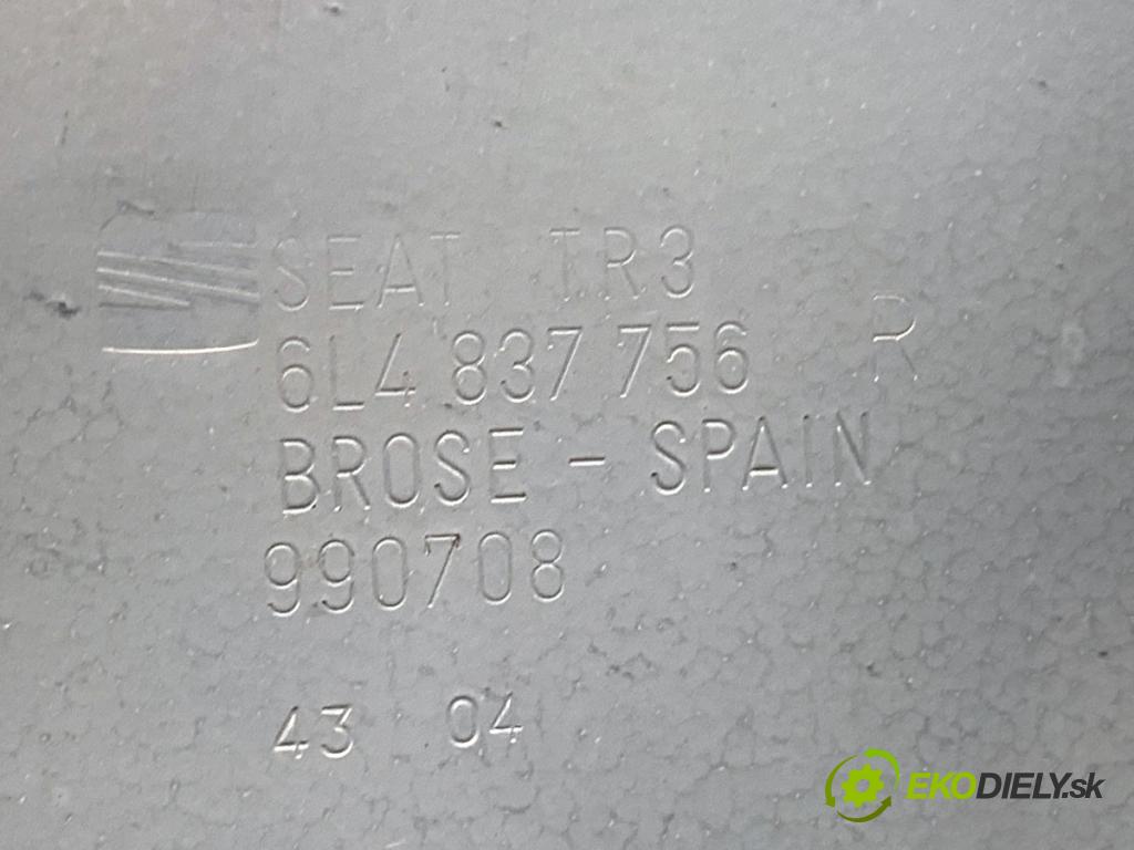 SEAT CORDOBA II sedan 2005 55 kW 1.4 16V 1390 Mechanizmus okna pravy predný 6L4837752AH