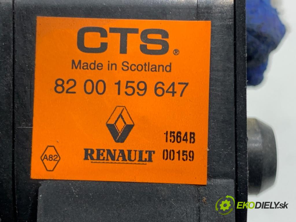 RENAULT SCÉNIC II nadwozie wielkoprzestrzenne (MPV) 2004 99 kW 2.0 (JM05, JM0U, JM1N, JM1U, JM2V) 1998 Potenciometer plynu 8200159647 (Potenciometer plynového pedálu)