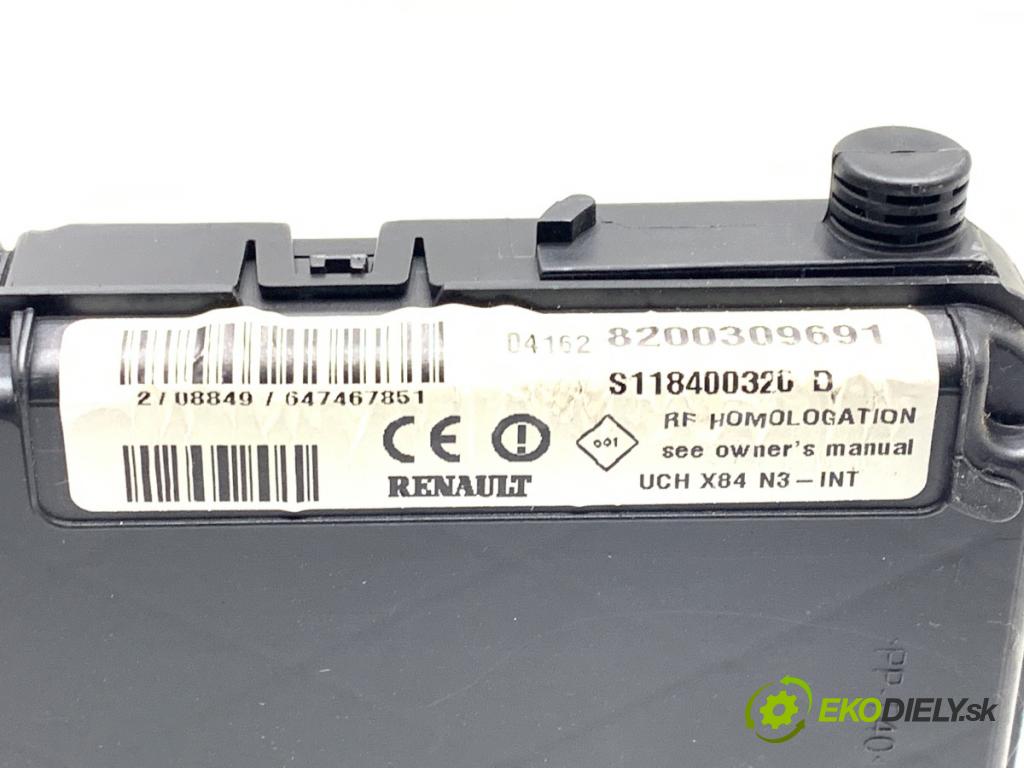 RENAULT SCÉNIC II nadwozie wielkoprzestrzenne (MPV) 2004 99 kW 2.0 (JM05, JM0U, JM1N, JM1U, JM2V) 1998 Modul UCH 8200309691 (Riadiaca jednotka ostatné)