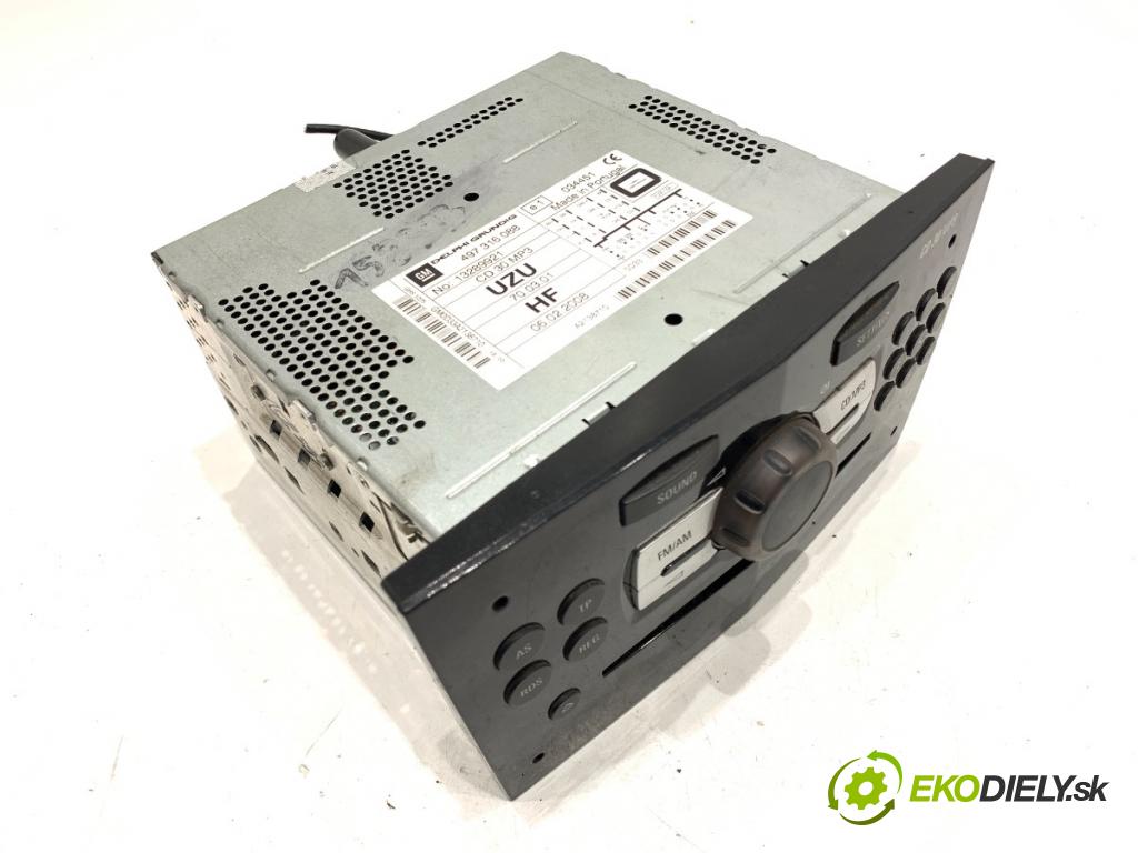 OPEL CORSA D liftback 2006 66 kW 1.3 CDTI (L08, L68) 1248 RADIO 13289921 (Audio zariadenie)