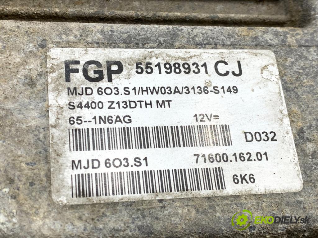 OPEL CORSA D liftback 2006 66 kW 1.3 CDTI (L08, L68) 1248 riadiaca jednotka Motor 55198931CJ (Riadiaca jednotka)