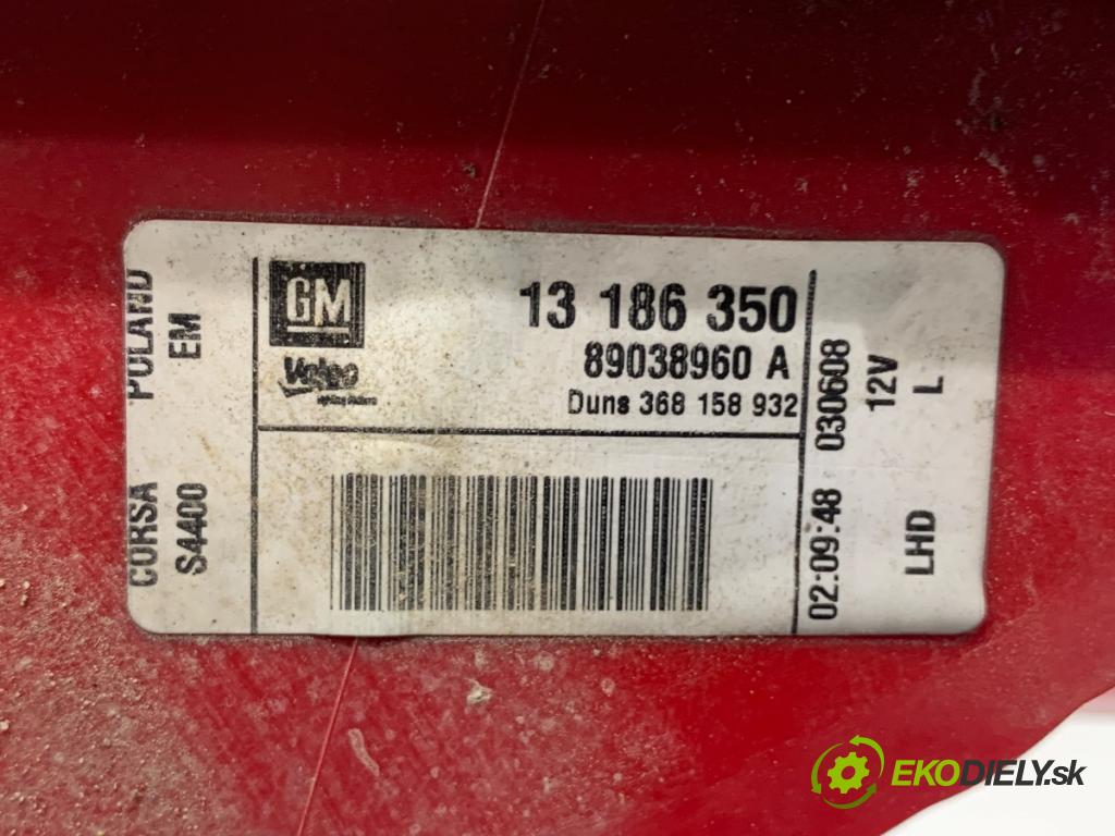 OPEL CORSA D liftback 2006 66 kW 1.3 CDTI (L08, L68) 1248 Svetlo ľavy zad 13186350