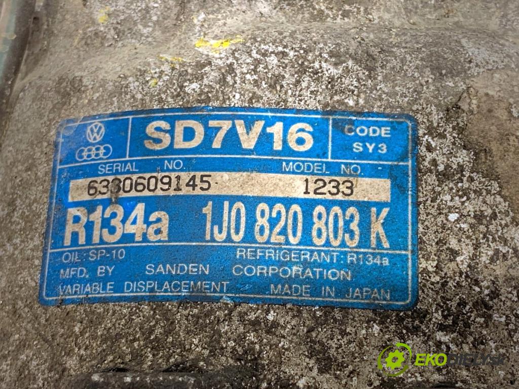 SKODA OCTAVIA I liftback 2003 85 kW 2.0 1984 Kompresor klimatizácie 1J0820803K (Kompresor klimatizácie)