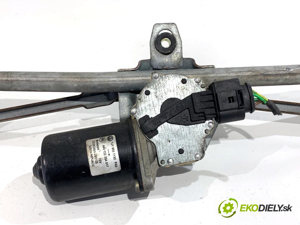 SKODA OCTAVIA I liftback 2003 85 kW 2.0 1984 Mechanizmus stieračov predný 1J1955113C (Motorček stieračov predný)