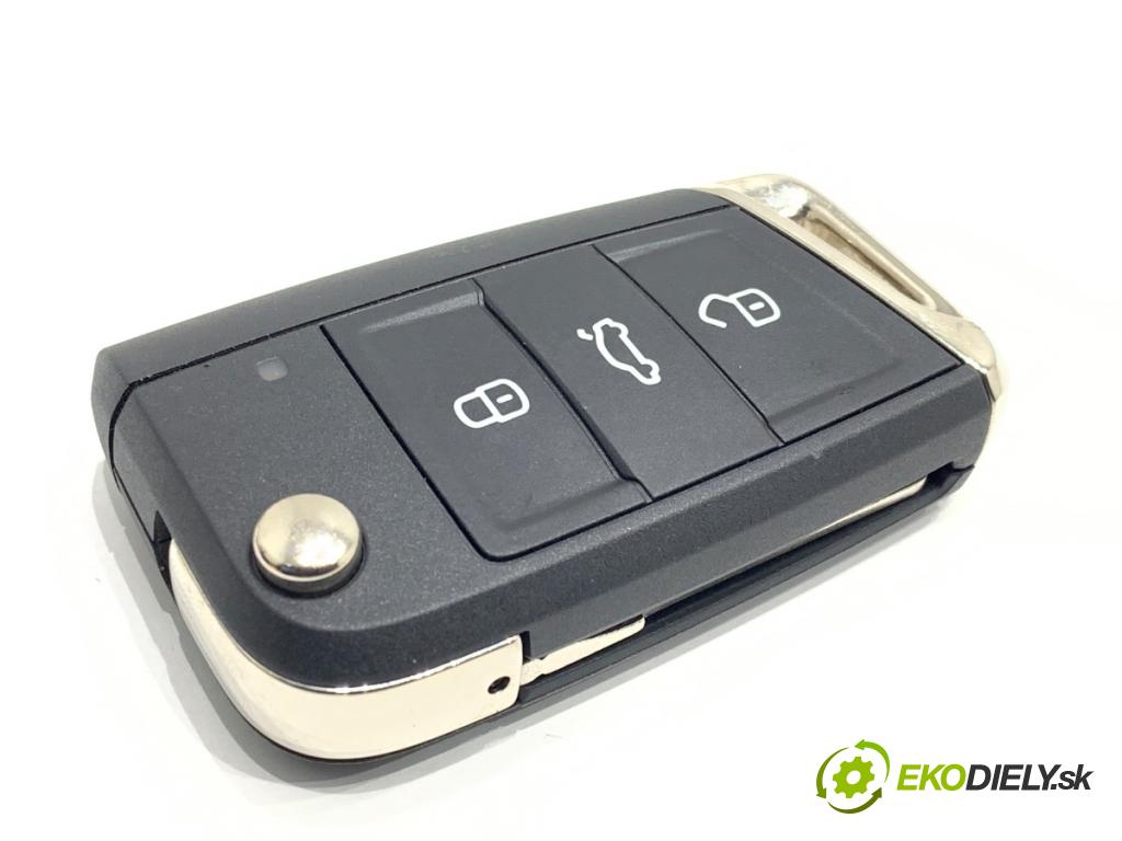VW GOLF VII liftback 2014 90 kW 1.4 TSI 1395 kľúč DÁLKOVÝ: 5G0959752BC