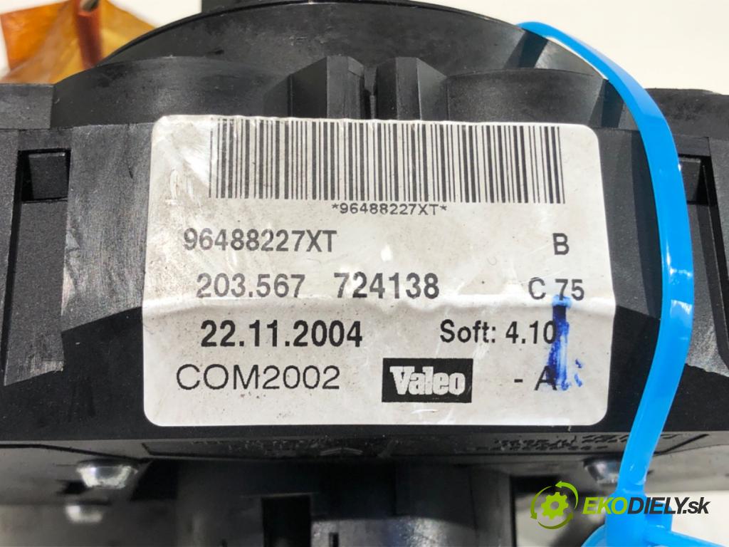 CITROEN C3 I liftback 2005 50 kW 1.4 HDi 1398 Prepínač kombinovaný 96488227XT (Prepínacie páčky pod volantom)