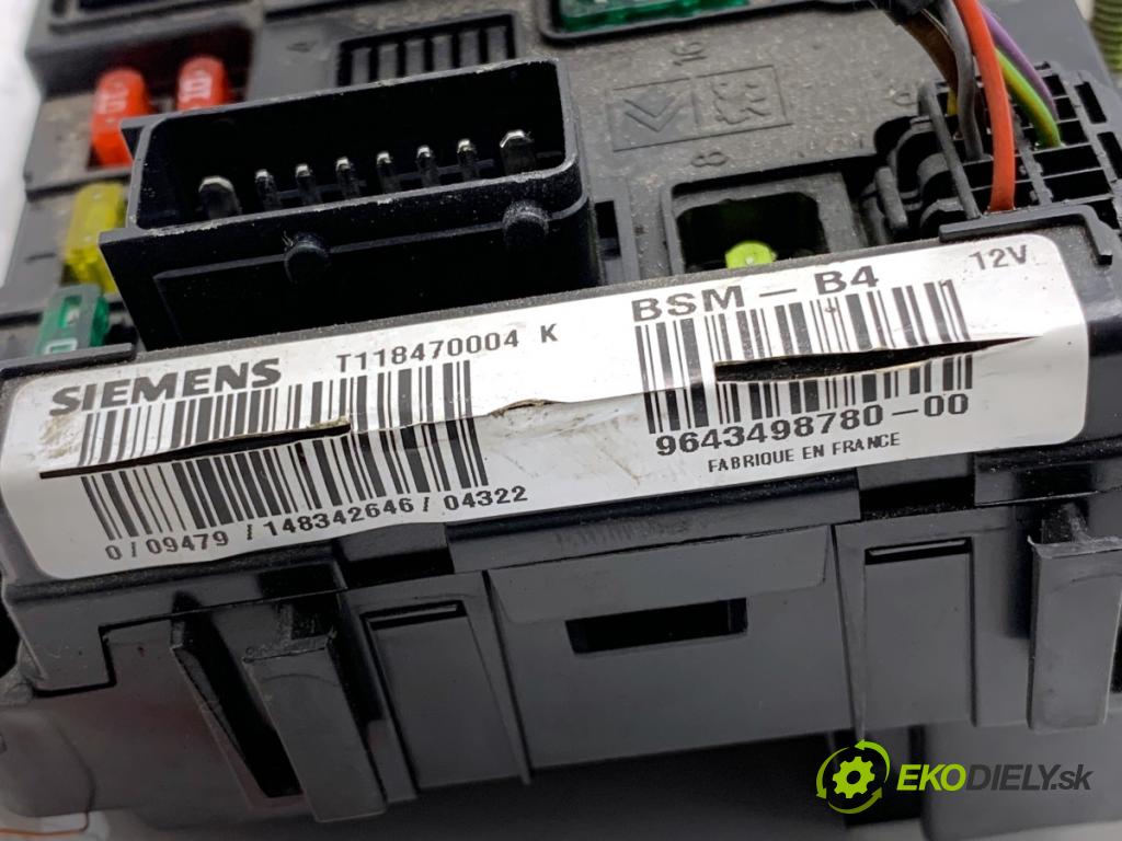 CITROEN C3 I liftback 2005 50 kW 1.4 HDi 1398 Modul BSM 9643498780 (Riadiaca jednotka ostatné)