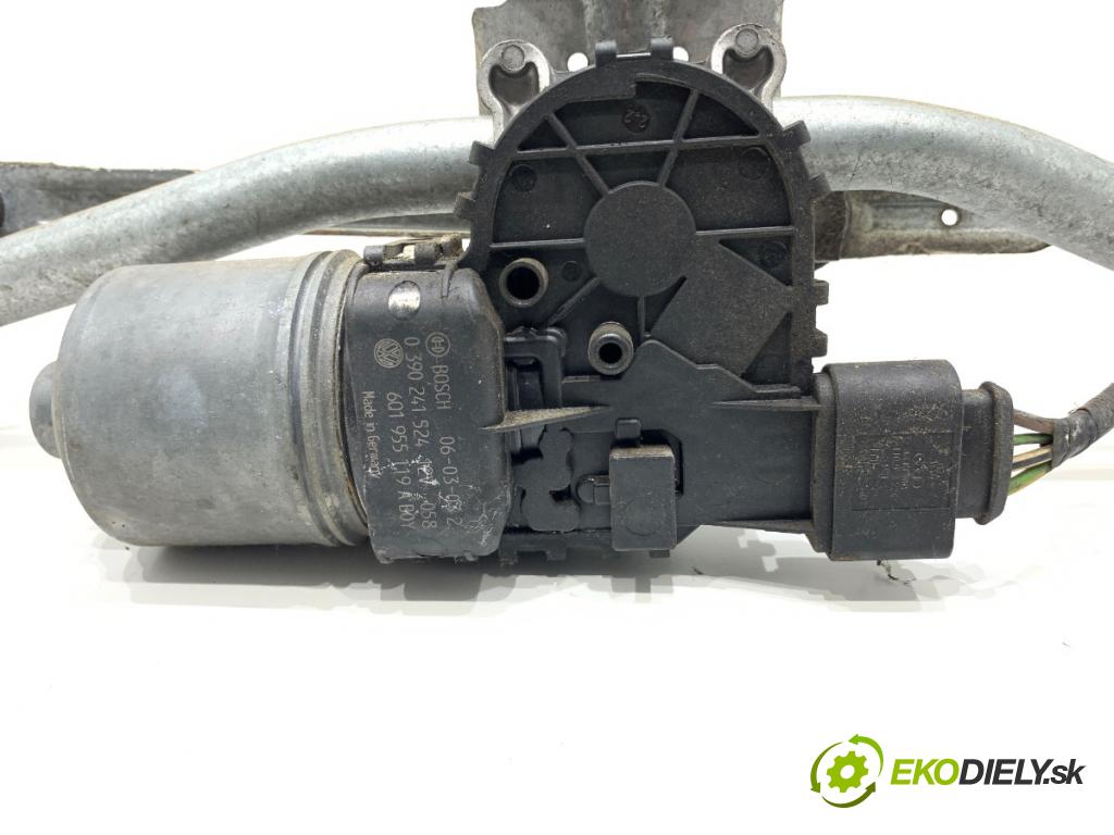 VW POLO IV 9N liftback 2006 55 kW 1.4 16V 1390 Mechanizmus stieračov predný 6Q1955119A (Motorček stieračov predný)