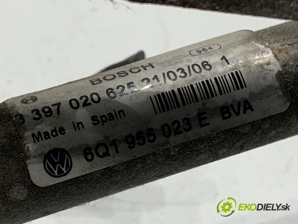 VW POLO IV 9N liftback 2006 55 kW 1.4 16V 1390 Mechanizmus stieračov predný 6Q1955119A (Motorček stieračov predný)