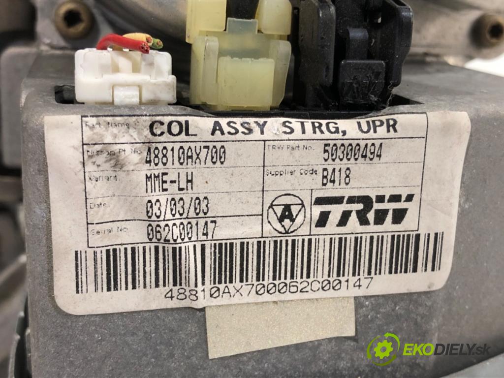 NISSAN MICRA K12 liftback 2003 59 kW 1.2 16V 1240 pumpa servočerpadlo 48810AX700 (Servočerpadlo)