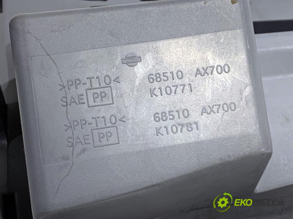 NISSAN MICRA K12 liftback 2003 59 kW 1.2 16V 1240 Priehradka, kastlík spolujazdca  (Priehradka (kastlík))