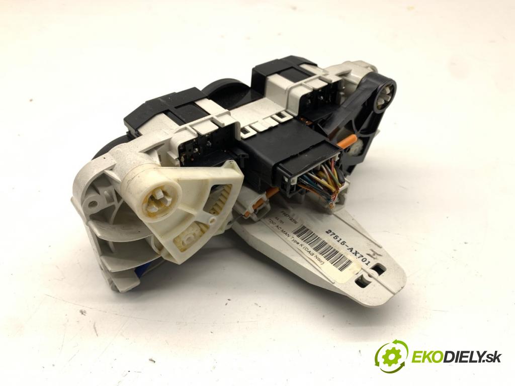 NISSAN MICRA K12 liftback 2003 59 kW 1.2 16V 1240 Panel ovládania kúrenia 27515-AX701 (Prepínacie páčky pod volantom)