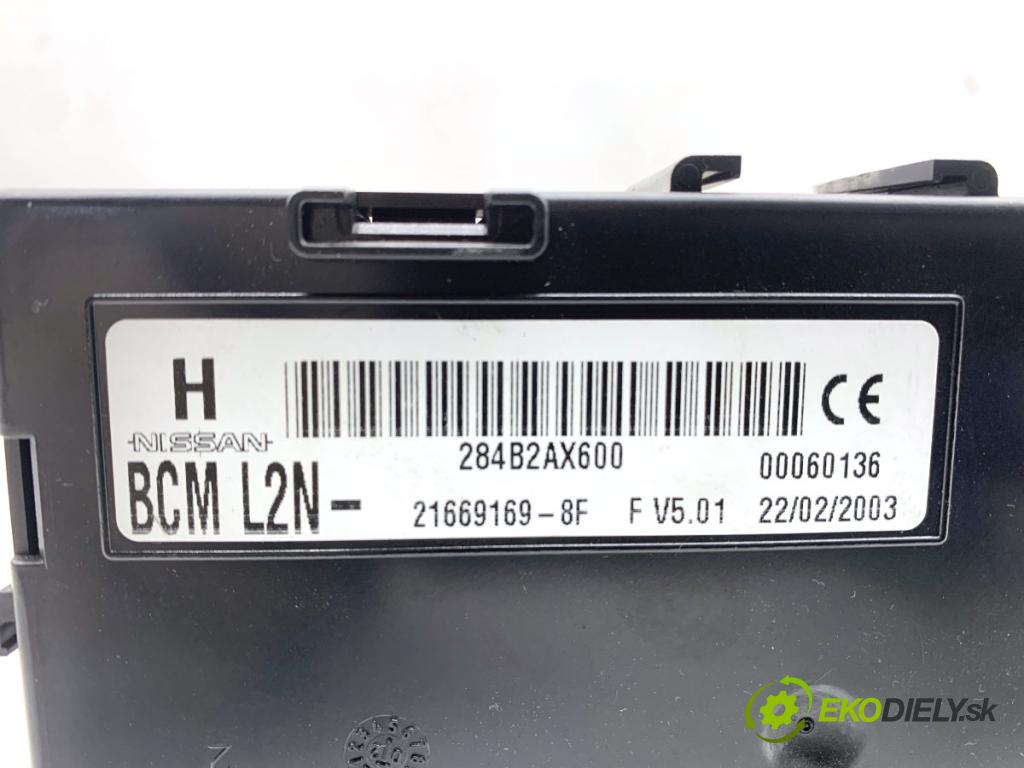 NISSAN MICRA K12 liftback 2003 59 kW 1.2 16V 1240 Modul BCM 284B2AX600 (Riadiaca jednotka ostatné)