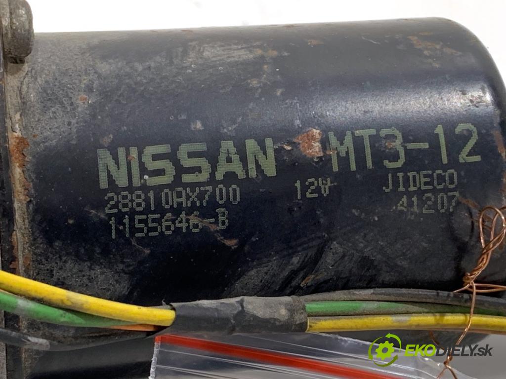 NISSAN MICRA K12 liftback 2003 59 kW 1.2 16V 1240 Mechanizmus stieračov predný 28810AX700 (Motorček stieračov predný)