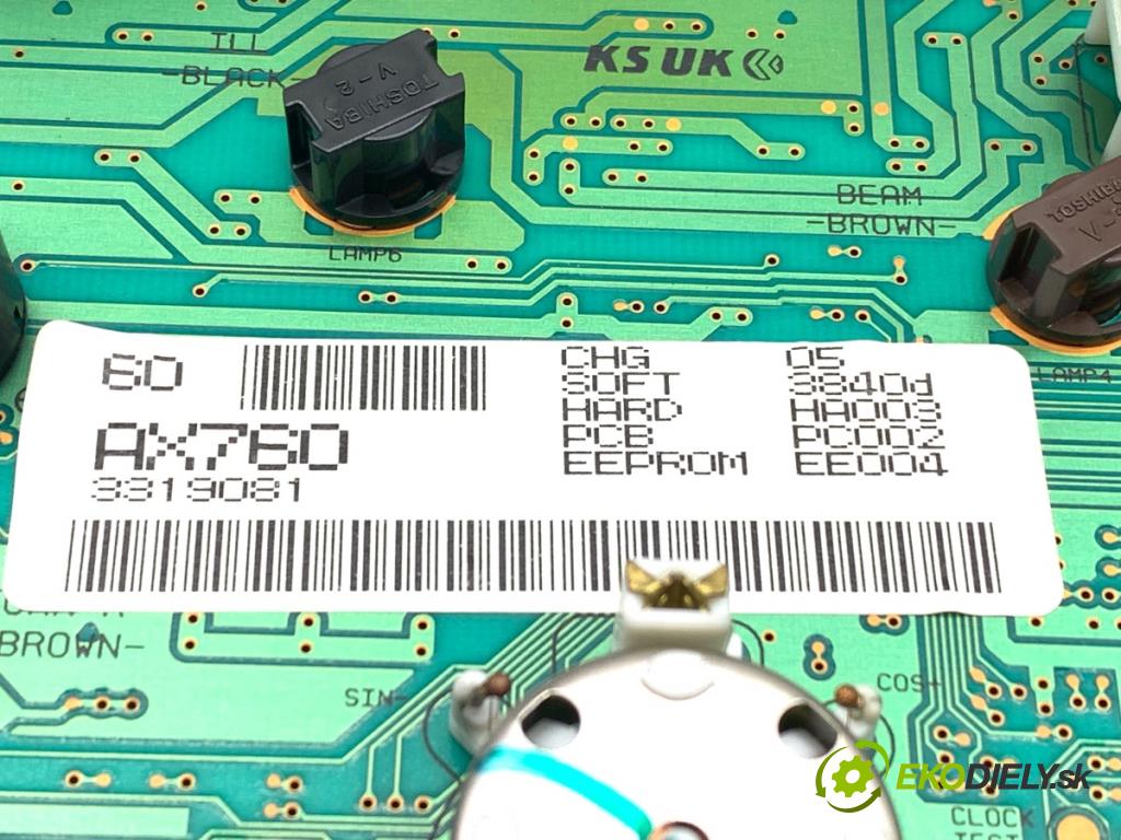 NISSAN MICRA K12 liftback 2003 59 kW 1.2 16V 1240 Prístrojovka AX760 (Prístrojová doska)